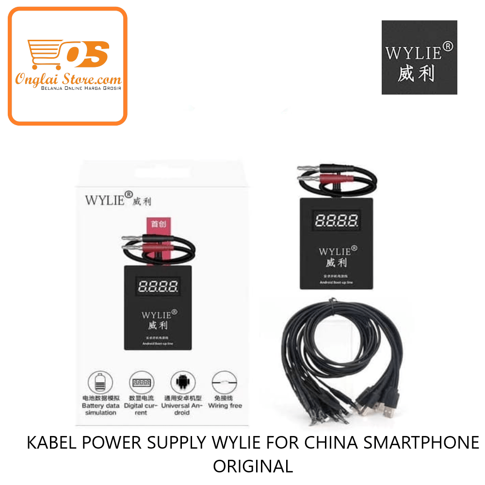 KABEL POWER SUPPLY WYLIE FOR CHINA SMARTPHONE ORIGINAL