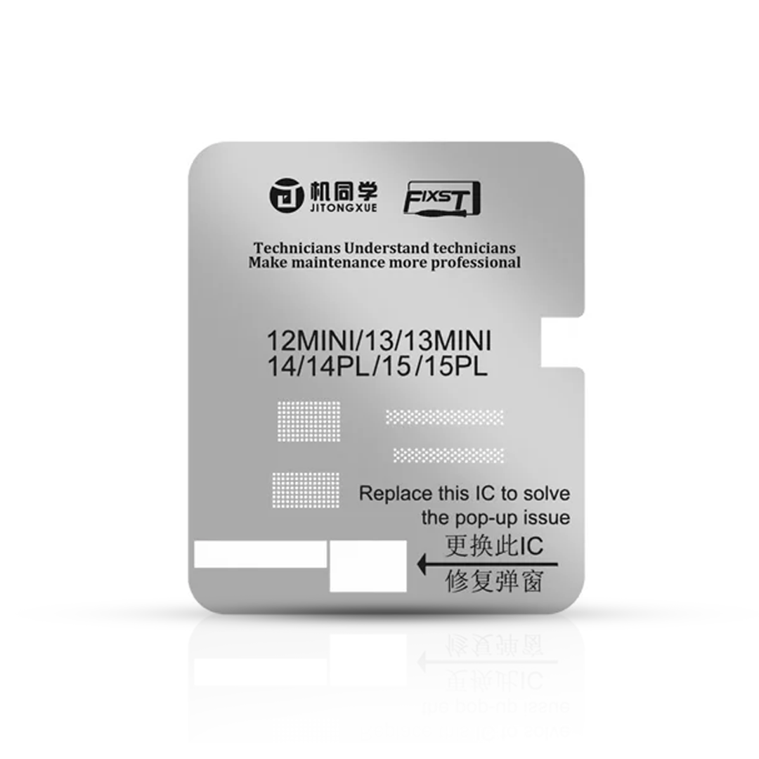 JTX Screen IC polishing & reballing stencil
for 12mini/13/13mini/ 14/14PL/15/15PL