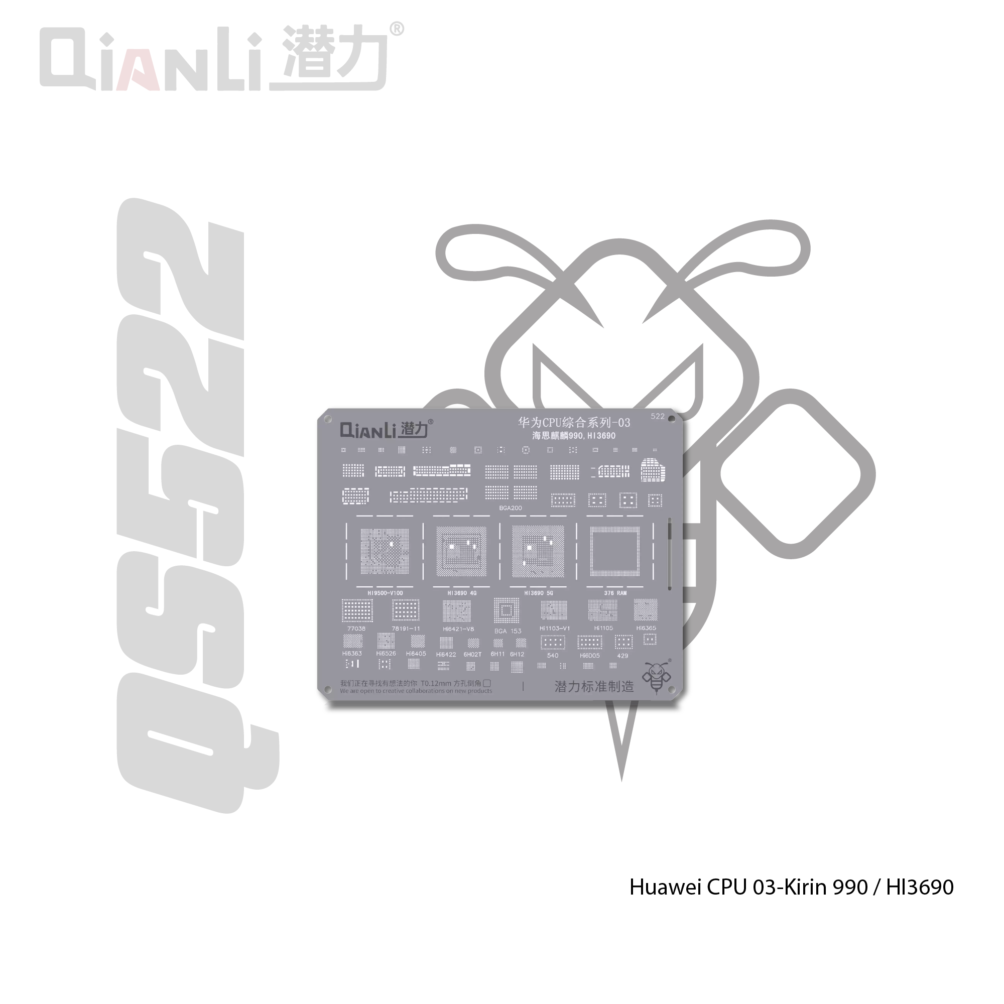 Cetakan IC Qianli Bumblebee QS522 