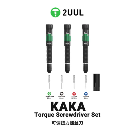 OBENG SET 2UUL SD20 KAKA Torque Screwdriver 3pcs/set with replacement Tips